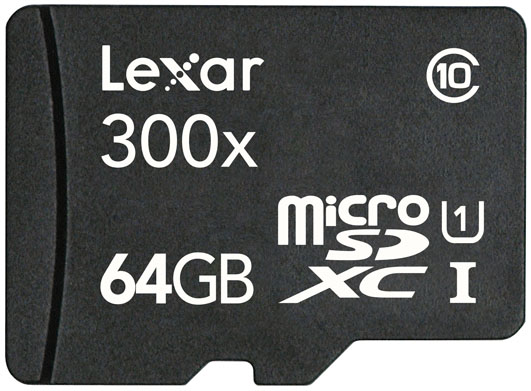 Lexar microSD 64GB 300x